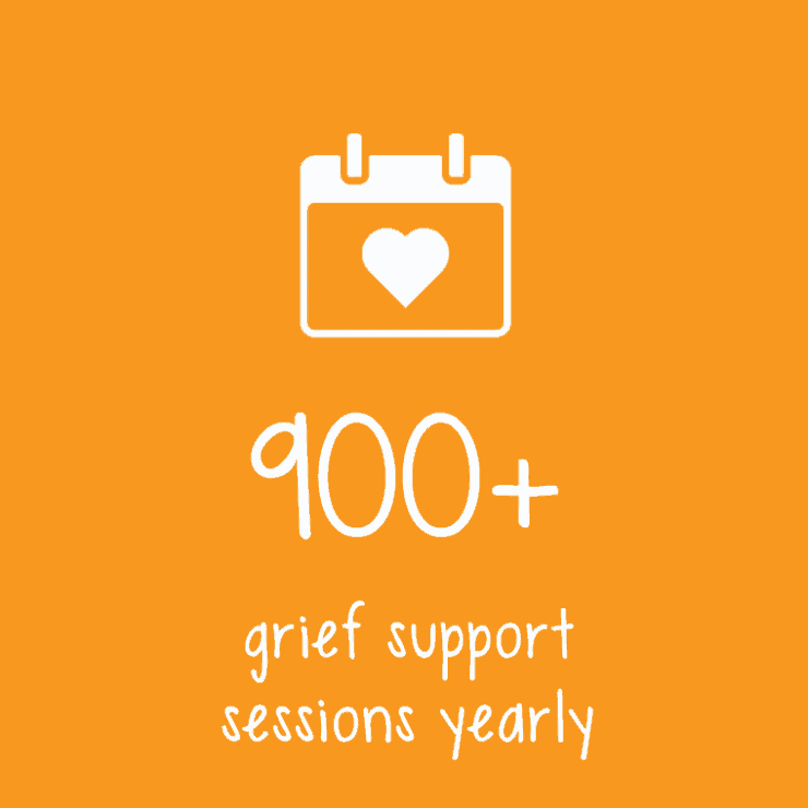 900+ grief support sessions yearly